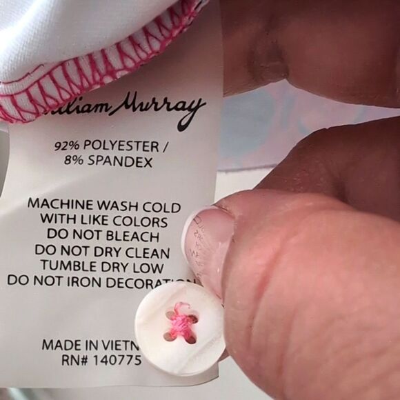 William Murray SEED SPITTERS Golf POLO Pink Watermelon Print Size XL - Picture 10 of 10